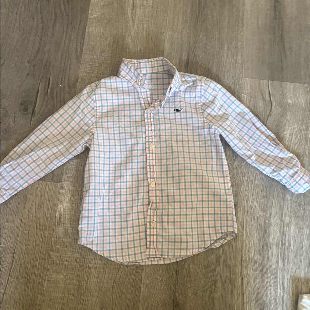 Vineyard vines pastel button down 100% cotton 2T